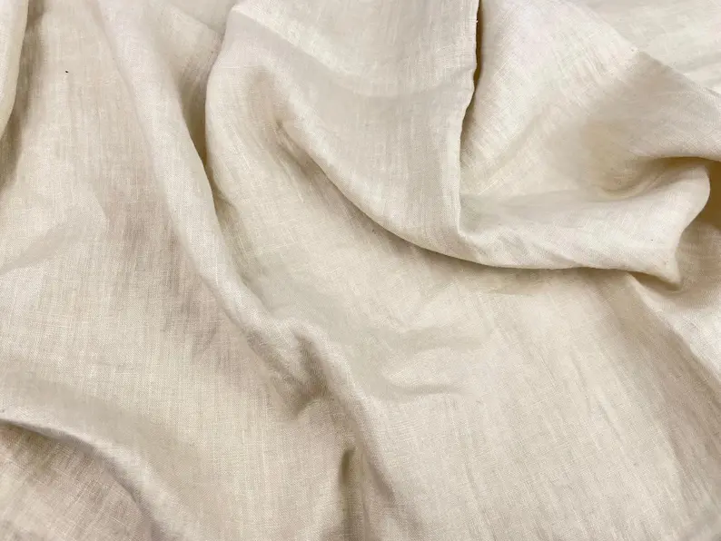 Tessuto in Puro Lino Pesante per Abbigliamento, Lino Strutturato per Abiti e Giacche - immagine 2