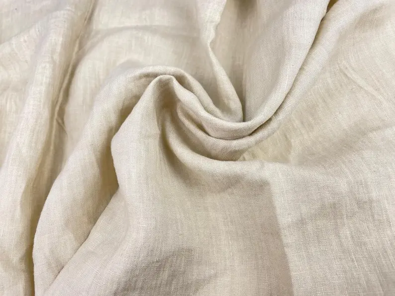 Tessuto in Puro Lino Pesante per Abbigliamento, Lino Strutturato per Abiti e Giacche - immagine 3